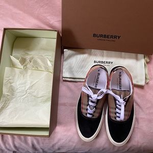 Burberry check sneakers